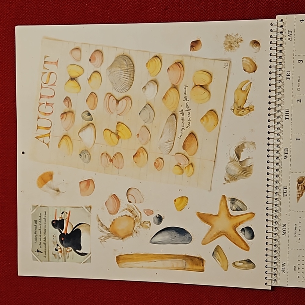 Marjolein Bastin Hallmark @2001 calendar UNUSED Nature's Sketchbook art craft - Picture 12 of 16